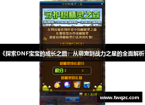 《探索DNF宝宝的成长之路：从萌宠到战力之星的全面解析》